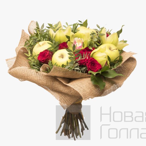 Букет розы с Яблоками